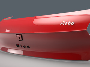 car backside Modelo 3D