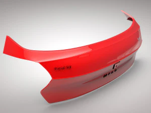 traseira do carro Modelo 3D