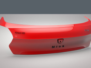 car backside 3Dモデル