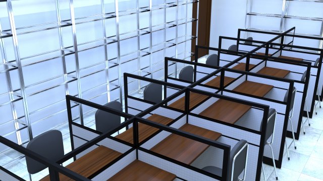 library 3D Model .c4d .max .obj .3ds .fbx .stl .blend 