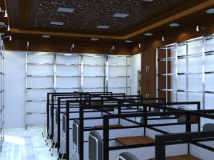 perpustakaan Model 3D