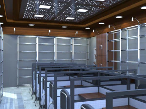 perpustakaan Model 3D