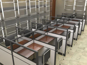 perpustakaan Model 3D