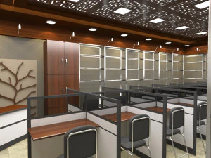 perpustakaan Model 3D