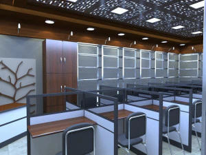 perpustakaan Model 3D