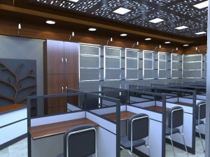 perpustakaan Model 3D