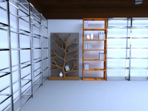 perpustakaan Model 3D
