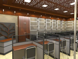 perpustakaan Model 3D