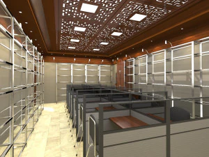 perpustakaan Model 3D