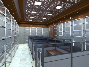 perpustakaan Model 3D