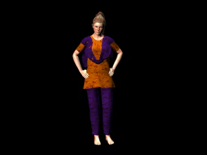 mulher Modelo 3D