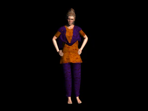 mulher Modelo 3D