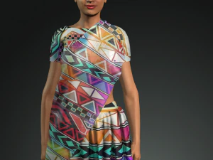 mulher Modelo 3D