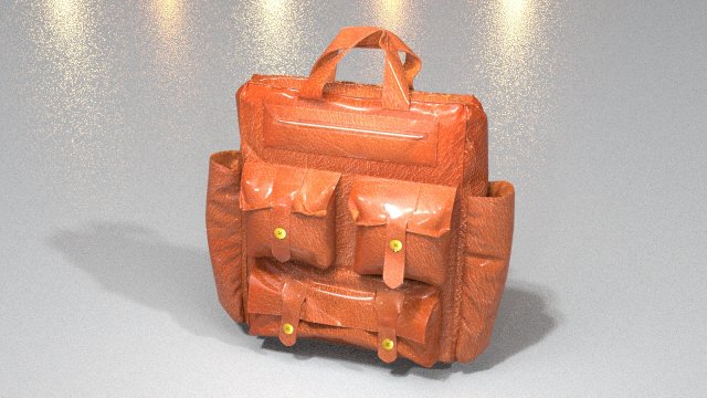 Leather Bag Modelo 3D .c4d .max .obj .3ds .fbx .stl .blend 