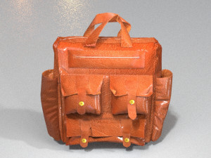 Leather Bag Modelo 3D
