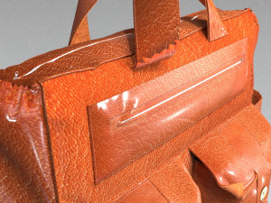 Leather Bag Modelo 3D