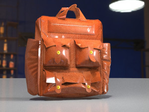 Leather Bag Modelo 3D