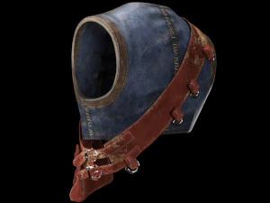 Vestido de couro amador Modelo 3D