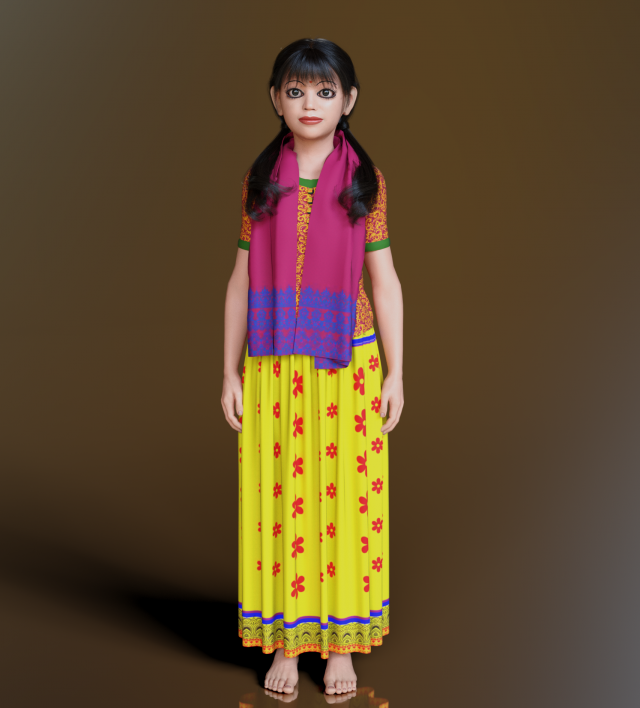 Child Character Modelo 3D .c4d .max .obj .3ds .fbx .stl .blend 
