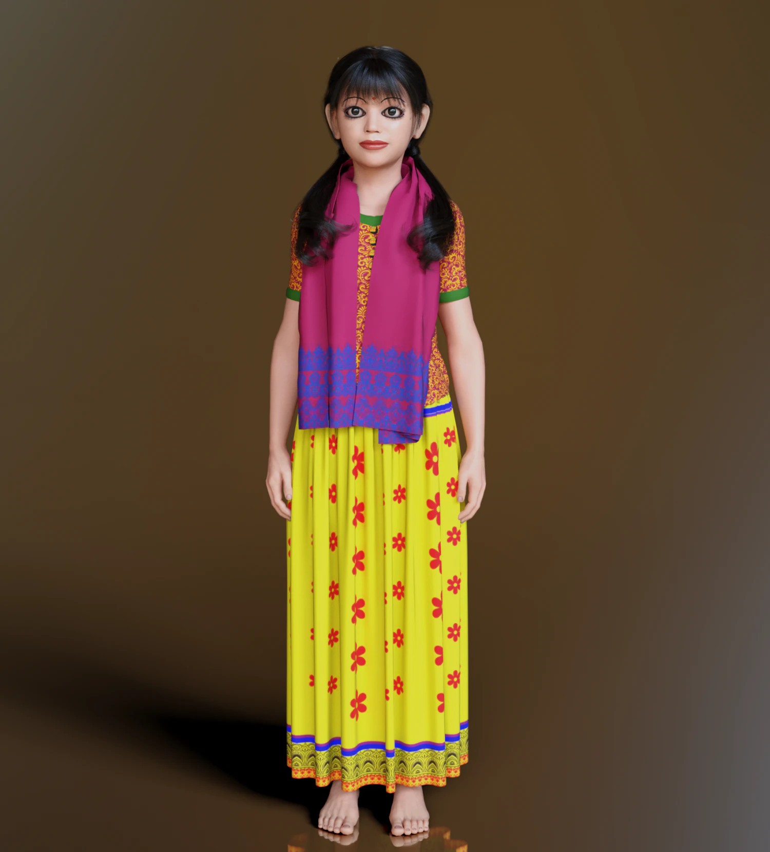 Karakter Anak Model 3D .c4d .max .obj .3ds .fbx .stl .blend 