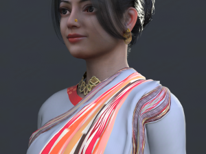 Asian Woman Modello 3D