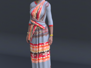 Asian Woman Modello 3D