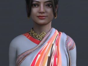 Asian Woman Modello 3D