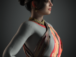 Asian Woman Modello 3D