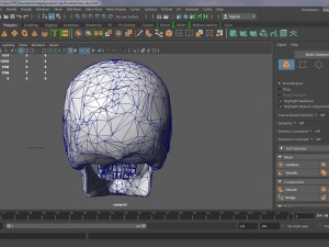 lowpoly skull 3D-Modell