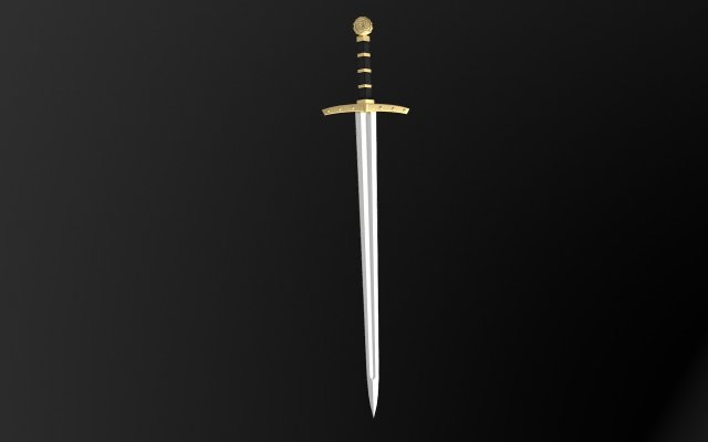 medieval celtic sword 3Dモデル .c4d .max .obj .3ds .fbx .stl .blend