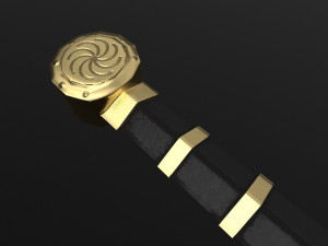 medieval celtic sword 3Dモデル