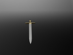 medieval celtic sword 3Dモデル