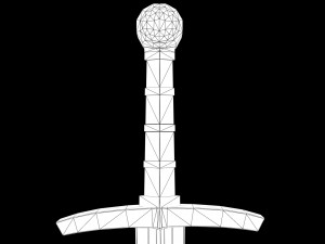 medieval celtic sword 3Dモデル