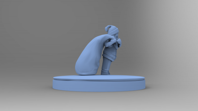 santa claus brings gifts 3D Print Model .c4d .max .obj .3ds .fbx .stl .blend 