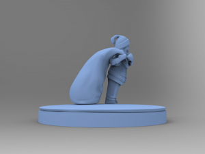 santa claus brings gifts 3D-Druckmodell