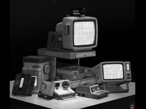 KIT RETROP PROP 3D 3D 模型
