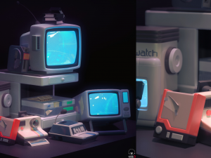 KIT RETROP PROP 3D 3D Model