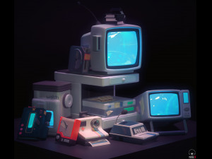 KIT RETROP PROP 3D 3D 模型
