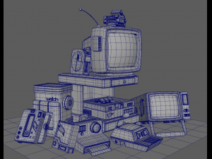 KIT RETROP PROP 3D 3D 模型