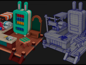 RABBIT SET - 3D 모델