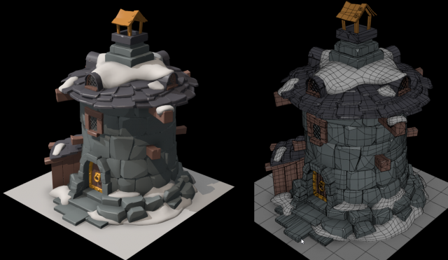 MEDIEVAL TOWER Modèle 3D .c4d .max .obj .3ds .fbx .stl .blend 