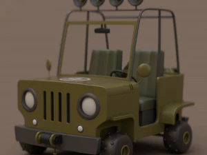 Pickup Cartoon 3D Model