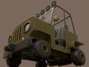 Pickup Cartoon Modelo 3D