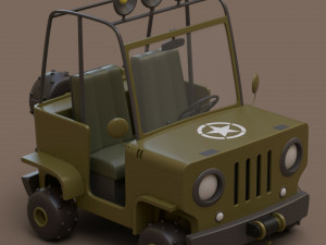 Pickup Cartoon Modelo 3D