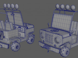 Pickup Cartoon Modelo 3D