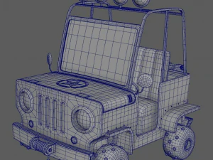 Pickup Cartoon 3D Model