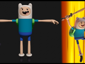 Finn - Adventure Times 3D 모델