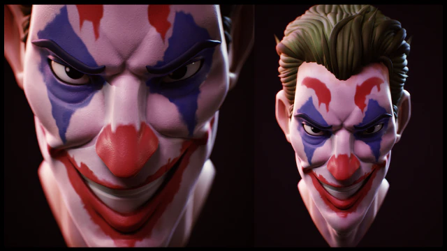 - 조커 3D 모델 .c4d .max .obj .3ds .fbx .stl .blend 