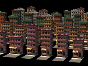 KITBASH buildings - s 3D Model