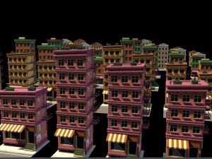 KITBASH buildings - s Model 3D